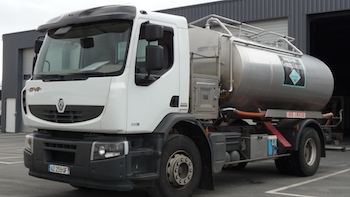 Camion citerne laiterie